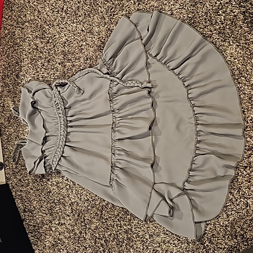 NWOT LELE for kids gray high low dress
